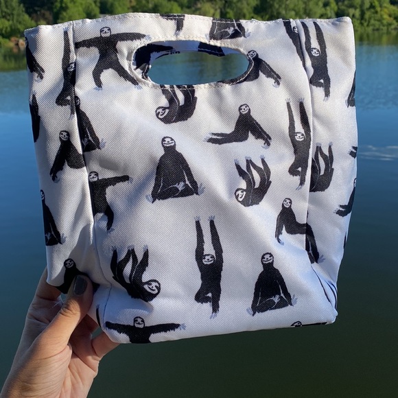 Sloth Print Lunch Tote - Picture 3 of 7